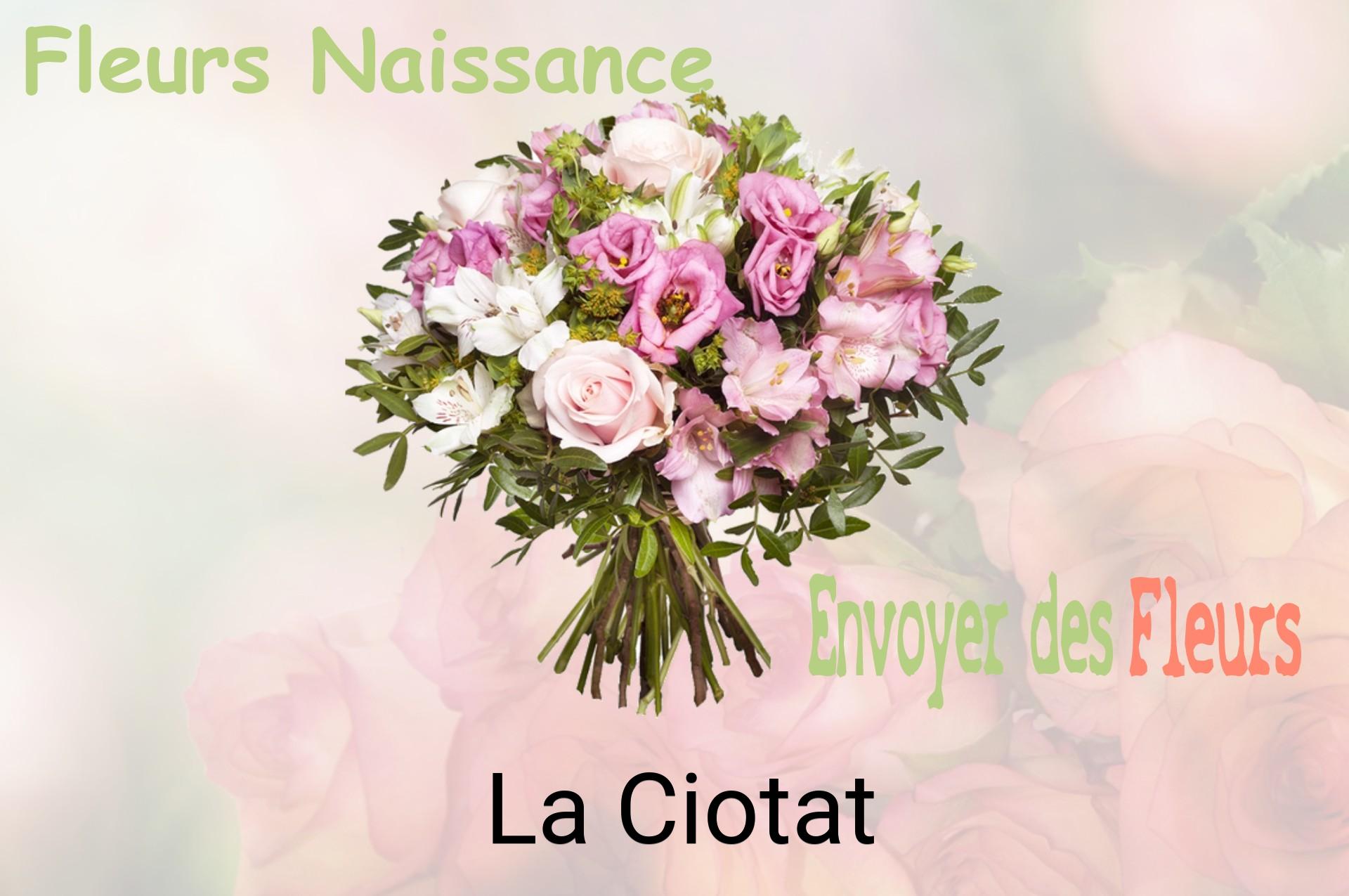 Bouquet de fleurs de naissance livré à La Ciotat
